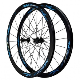 ZNND Mountain Bike Wheel ZNND Bicycle Wheel 700c, Cycling Wheels Aluminum Alloy Double-decker Mountain Bike Rim Quick Release C Brake / V Brake 7 / 8 / 9 / 10 / 11 / 12 Shift Wheel (Color : Blue)