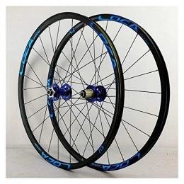 ZNND Mountain Bike Wheel ZNND Bicycle Wheelset 26 27.5 29 In Mountain Disc Bike Wheel Double Layer Alloy Rim MTB Sealed Bearing QR 7 / 8 / 9 / 10 / 11 / 12 Speed 24H (Color : A, Size : 26in)