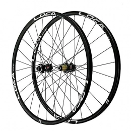 ZNND Spares ZNND Bicycle Wheelset For 26" 27.5" 700C 29" Mountain Road Bike Wheels Thru Axle MTB Ultralight Front Rear Wheelset Rim Disc Brake 8-12 Speed (Color : Black hub, Size : 29in)