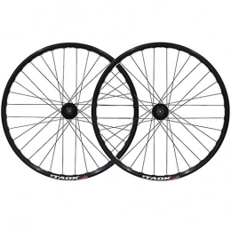 ZNND Mountain Bike Wheel ZNND Mountain Bike Wheel Set 26-inch Cycling Wheels 32-hole Disc Brake Hub QR Alloy Double-layer MTB Rim 6-nail 7, 8, 9 Speed Bicycle Wheelset (Color : Black)