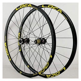 ZNND Spares ZNND Mountain Bike Wheelset 26 / 27.5 / 29 Inch Disc Brake Bicycle Wheel Alloy Rim MTB 8-12 Speed With Straight Pull Hub 24 Holes (Color : A, Size : 26in)