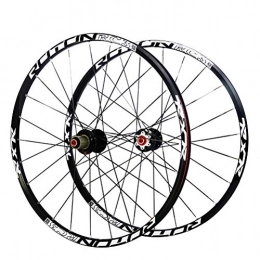 ZNND Spares ZNND Mountain Bike Wheelset 26 / 27.5 / 29 Inch Double Wall Rims Sealed Bearing Carbon Fiber Hubs MTB Bicycle Disc Brake QR 8-11 Speed Cassette Flywheel 24H (Size : 27.5in)