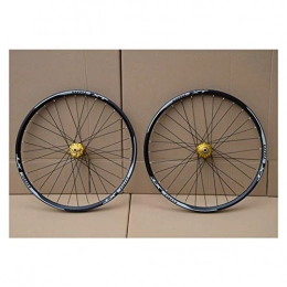 ZNND Spares ZNND Mountain Bike Wheelset 26 / 27.5 / 29 Inch MTB Bicycle Double Layer Alloy Rim Sealed Bearing 7-11 Speed Cassette Hub Disc Brake 1100g QR (Color : F, Size : 26in)
