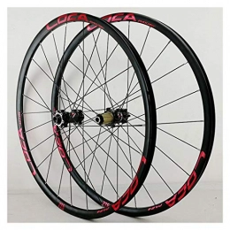 ZNND Mountain Bike Wheel ZNND Mountain Bike Wheelset 26 / 27.5 / 29 Inches Aluminum Alloy Disc Brake 6 Pawl Cycling Bicycle Wheels Straight Pull 24 Hole Rim 8-12 Speed (Color : E, Size : 26in)