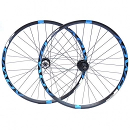 ZNND Spares ZNND Mountain Bike Wheelset 26 / 27.5 / 29 Inches CNC Double Walled Alloy Rim MTB Set 32H Disc Brake QR 8-10 Speed Cassette Hubs Ball Bearing (Color : F, Size : 29in)