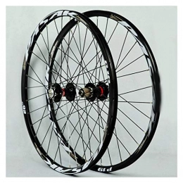 ZNND Spares ZNND Mountain Bike Wheelset 26 Bicycle Wheel Double Wall Alloy Rim Sealed Bearing MTB 7-11 Speed Cassette Hub Disc Brake QR 32H (Color : E)
