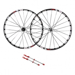 ZNND Mountain Bike Wheel ZNND Mountain Bike Wheelset 26, CNC Double Wall Rim Disc V-Brake Sealed Bearings Shimano Compatible 8 / 9 / 10 Speed (Color : B, Size : 26inch)