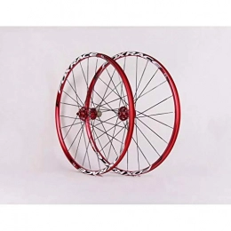 ZNND Mountain Bike Wheel ZNND Mountain Bike Wheelset, 26 Double Wall MTB Rim Quick Release V-Brake Cycling Wheels Hybrid 24 Hole Disc 8 9 10 Speed 135mm (Color : B, Size : 26inch)