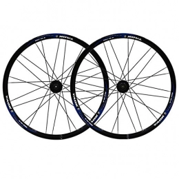 ZNND Spares ZNND Mountain Bike Wheelset 26 Inch Double Layer Rim Disc / Rim Brake Bicycle Wheel 7 8 9 Speed 24H Quick Release Front And Rear (Color : F)