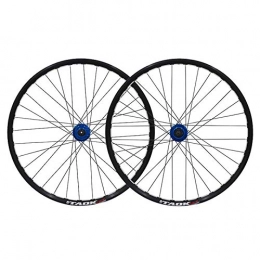 ZNND Spares ZNND Mountain Bike Wheelset 26 Inch Double Wall Alloy Rim Tires 1.75-2.1" Disc Brake 7 8 9 Speed Quick Release Freewheel 32H (Color : A)