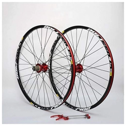ZNND Mountain Bike Wheel ZNND Mountain Bike Wheelset, Double Wall MTB Rim Quick Release Disc Brake Bike Wheelset Hybrid 32 Hole Compatible 8 9 10 11 Speed (Color : A, Size : 27.5inch)