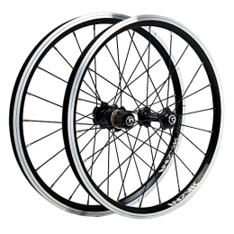 ZNND Spares ZNND MTB Wheelset 20" 22" Quick Release V Brake 20 / 24 Mountain Bike Wheels High Strength Aluminum Alloy Rim Black Bike Wheel Suitable 7 8 9 10 11 12 Speed (Size : 20inch 74 / 130)