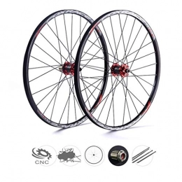 ZNND Mountain Bike Wheel ZNND Road Bike Wheelset, 26 Carbon Fiber Bicycle V-Brake Quick Release MTB Hybrid Mountain Bike Hole Disc 8 9 10 Speed 100mm (color : A, Size : 27.5inch)