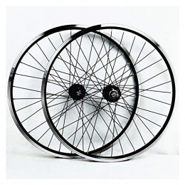 ZNND Spares ZNND Wheelset 26 Inch Mountain Bike Double Wall Aluminum Alloy Disc / V-Brake Cycling Bicycle Wheels Front 2 Rear 4 Palin 32 Hole 7-11 Speed Freewheel (Color : B)