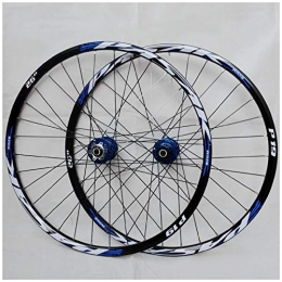 ZPPZYE Mountain Bike Wheel ZPPZYE 26" 27.5 inch MTB Bicycle Wheelset Double Wall Alloy Bike Wheel 29er Hybrid / Mountain Rim Compatible 7 / 8 / 9 / 10 / 11 Speed (Color : Blue, Size : 29 inch)