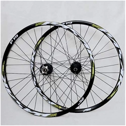 ZPPZYE Mountain Bike Wheel ZPPZYE MTB Downhill Wheelset 26 / 27.5 / 29 inch Double Wall Aluminum Alloy Bicycle Wheel Rim Hybrid / Mountain for 7 / 8 / 9 / 10 / 11 Speed (Color : Green, Size : 26 inch)