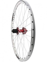 ZQN  ZQN Mountain Bike Wheelset, 26 Inch Bicycle Front Wheel Rear Wheel, Double Layer Alloy MTB Rim Disc V Brake Quick Release 7 8 9 10 Speed 32H, White, 24in rear wheel