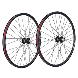 ZWB Mountain Bike Wheel ZWB Mountain Wheel Sets For Disc Brakes, 4 Palin 26 Inch Mountain Wheel Set Disc Brake 27.5 / 29 Inch Bicycle Wheel Set (Color : Black Wheels, Size : 27.5in)