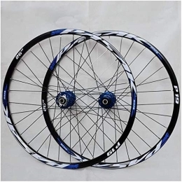 ZWH Mountain Bike Wheel ZWH Bike Wheel Cycling Wheel Mountain Bike Wheelset, 29 / 26 / 27.5 Inch Bicycle Wheel Double Walled Aluminum Alloy MTB Rim Fast Release Disc Brake 32H 7-11 Speed Cassette (Color : #1, Size : 26in)