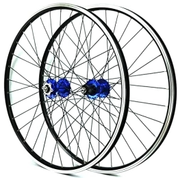 ZYHDDYJ Spares ZYHDDYJ Bicycle Wheelset 26 27.5 29 Inch MTB Mountain Bike Wheelset Quick Release Bicycle Wheel Set Aluminum Alloy Rim Disc Brakes 32 Holes For 7-12 Speed (Color : Blue, Size : 29INCH)