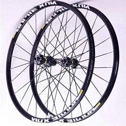 ZYHDDYJ Mountain Bike Wheel ZYHDDYJ Bicycle Wheelset 26'' 27.5'' 29'' Mountain Bike Wheels Carbon Fiber Bicycle Wheelset QR Front 2 Rear 4 Peilin Hube Double Wall Alloy Rim 8-9-10-11 Speed (Color : Black hub, Size : 29inch)
