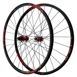 ZYHDDYJ Spares ZYHDDYJ Bicycle Wheelset 26 27.5 29inch Mountain Bike Wheelset Aluminum Alloy Rim 24H Disc Brake MTB Wheelset Support 12 Speed XD Flywheel Quick Release (Color : Red, Size : 29INCH)