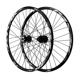 ZYHDDYJ Spares ZYHDDYJ Bicycle Wheelset Bike Wheelset 26 / 27.5 / 29 Inch Aluminum Alloy Rim 32 Holes Mountain Cycling Wheels Quick Release Disc Brake Fit 7 / 8 / 9 / 10 / 11 / 12 Speed Cassette (Color : Grey, Size : 26inch)
