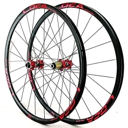 ZYHDDYJ Spares ZYHDDYJ Bicycle Wheelset Bike Wheelset 26 / 27.5 / 29 Inch Thru-axle Mountain Cycling Wheels 24 Holes For 7 / 8 / 9 / 10 / 11 / 12 Speed Cassette Disc Brake 1600g (Color : F, Size : 26inch)