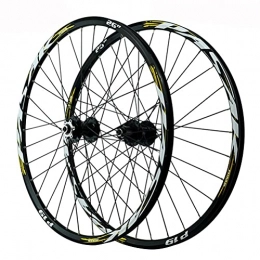 ZYHDDYJ Spares ZYHDDYJ Bicycle Wheelset Mountain Bike Wheelset 26" / 27.5" / 29" Aluminum Alloy Rim 32H Disc Brake Quick Release Front Rear Wheels 7-8-9-10-11-12 Speed Cassette (Color : F, Size : 26inch)