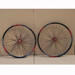 ZYHDDYJ Spares ZYHDDYJ Bicycle Wheelset Mountain Bike Wheelset 26" / 27.5" / 29" Quick Release Disc Brake Aluminum Alloy Rim 32 Holes Bicycle Wheels Suitable 8-9-10-11 Speed Cassette (Color : Red, Size : 29inch)