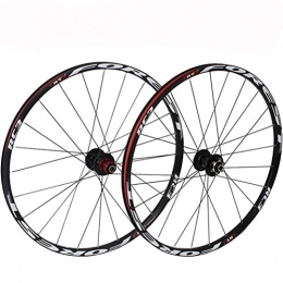 ZYHDDYJ Spares ZYHDDYJ Bicycle Wheelset Mountain Bike Wheelset 26" / 27.5" Aluminum Alloy Rim Front 2 Rear 5 Bearing 24 Holes Quick Release Disc Brake Fit 8-11 Speed Cassette (Color : A, Size : 27.5inch)