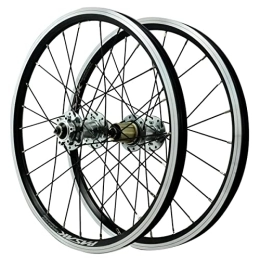 ZYHDDYJ Spares ZYHDDYJ Bicycle Wheelset Mountain Bike Wheelset MTB Bicycle Wheelset 20 Inch Disc / V Brake Aluminum Alloy Rim For 7-12 Speed Quick Release (Color : Silver)