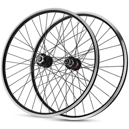 ZYHDDYJ Spares ZYHDDYJ Bicycle Wheelset MTB Bicycle Wheelset 26 In Mountain Bike Wheel Double Layer Alloy Disc / V-Brake-Universal Cycling Rim QR Sealed Bearing 7-11 Speed Cassette Hub