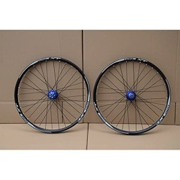 ZYHDDYJ Mountain Bike Wheel ZYHDDYJ Bicycle Wheelset MTB Wheelset 26 / 27.5 / 29 Inch Quick Release Disc Brake Mountain Bike Wheels 32 Holes Compatible With 8 / 9 / 10 / 11 Speed Cassette (Color : Blue, Size : 26inch)