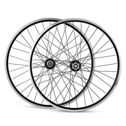 ZYHDDYJ Spares ZYHDDYJ Bicycle Wheelset MTB Wheelset 26inch Aluminum Alloy Rim Mountain Bike Wheelset Disc Brake V Brake Quick Release Fit 7-12 Speed Cassette 18mm Inner Rim Width