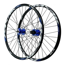 ZYHDDYJ Spares ZYHDDYJ Bicycle Wheelset Wheelset Bike Mtb 26 / 27.5 / 29 Mountain Cycling Wheels Aluminum Alloy Rim 32 Holes Disc Brake Compatible With 7 / 8 / 9 / 10 / 11 / 12 Speed Quick Release (Color : Blue, Size : 29inch)