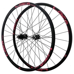 Zyy Spares Zyy 26 / 27.5 / 29 Inch MTB Bike Quick Release Wheelset Straight Pull Disc Brake Alloy Wheel Small Spline 12 Speed 24 Hole (Color : Red, Size : 26in)