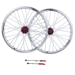 Zyy Spares Zyy 26 inch Mountain bike Disc brake wheel aluminum alloy 32 hole before and after the bicycle wheel 8-11 Speed (Color : White)