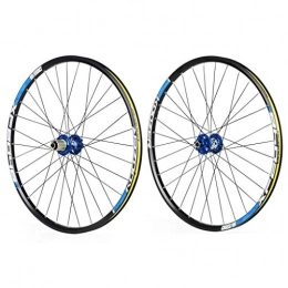 Zyy Spares Zyy 700c Wheel Mountain Bike, Trekking Bike Disc Brake And Brake Wheels, 7, 8, 9, 10 SPEED CASSETTE TYPE, Double Wall V Section Rims Brackets Hubs (Color : Blue, Size : 29inch)