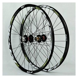 Zyy Spares Zyy Bicycle Wheel Set Aluminum Alloy Mtb Front Rear Wheel Double Wall Cassette Quick Release Disc Brake 7 / 8 / 9 / 10 / 11Speed 32H (Color : A, Size : 26in)