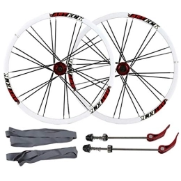 Zyy Spares Zyy Mountain Bicycle Wheelset Cycling, 26" Double Wall MTB Bike Quick Release Sealed Bearing 24 Hole Disc Brake 7 8 9 10 Speed Brackets Hubs (Color : B, Size : 26 inch)