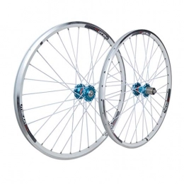 Zyy Spares Zyy Mountain Bike Wheelset 26, Double Wall Rim Quick Release Bicycle V-brake / Disc Brake Hybrid 7 8 9 10 Speed 32 Holes Brackets Hubs (Size : 26inch)