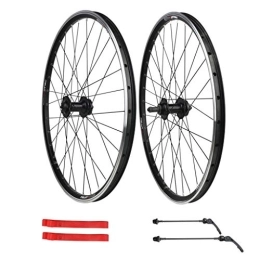 Zyy Spares Zyy Mountain Bike Wheelset 26, Double Wall Ultralight Quick Release MTB Bicycle Wheels V Disc Brake 32 Hole 7 8 9 10 Speed 100mm Brackets Hubs (Color : A, Size : 26 inch)