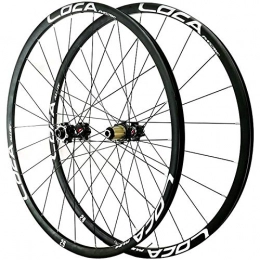 Zyy Spares Zyy MTB Bicycle Wheelset 26 / 27.5 / 29in Hybrid Mountain Bike Wheels Rim Disc Brake Front &Rear Wheel Thru axle 8 / 9 / 10 / 11 / 12 Speed 24H (Color : D, Size : 26in)