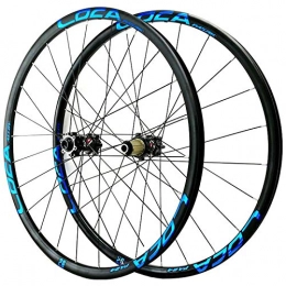 Zyy Spares Zyy MTB Bicycle Wheelset 26 / 27.5 / 29in Hybrid Mountain Bike Wheels Rim Disc Brake Front &Rear Wheel Thru axle 8 / 9 / 10 / 11 / 12 Speed 24H (Color : F, Size : 26in)