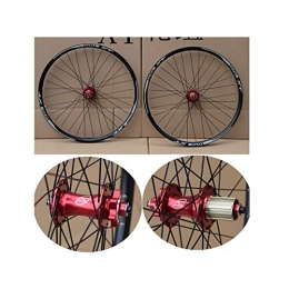 Zyy Spares Zyy MTB Mountain Bike wheelset 26 27.5 29er 7-11 Speed No carbon bicycle wheels Double Layer Alloy Mountain BikeWheel 32H for Disc brake (Color : B, Size : 27.5inch)