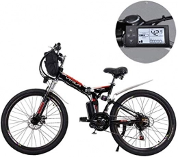 24 Pouces, électrique Mountain Bikes Amovible Batterie au Lithium Montagne électrique vélo Pliant avec Trois Suspendus Sac d'équitation Modes 6-20,18ah / 864Wh SHIYUE
