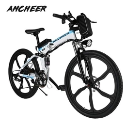 Ancheer vélo ANCHEER Elektrofahrrad Faltbares Mountainbike, 26 Zoll Reifen Elektrisches Fahrrad Ebike avec moteur Bürstenlosem 250 W et batterie au lithium 36 V 8 Ah 21 Gang