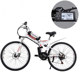 HongLianRiven Vélo de montagne électrique pliant BMX 24 / 26 Pouces lectrique Mountain Bikes, 8Ah / 384W Amovible Lithium lectrique vlo Pliant avec Bouilloire Trois Modes d'quitation 6-24 (Color : B, Size : 26 inch)