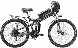 CASTOR vélo CASTOR Vélo électrique Vélo électrique, Pliant électrique, en Acier à Haute teneur en Carbone, vélo de Montagne avec 26"Super, 21 Vitesses, Moteur Amovible de 500W, Batterie au Lithium 48V, Blanc